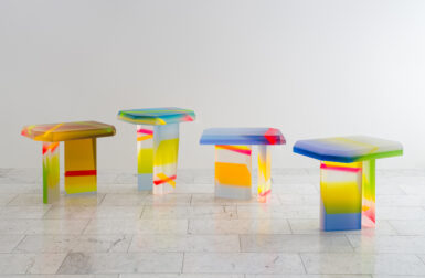 Lucite Coffee Tables Replicate the Phenomenon of Light Refractions