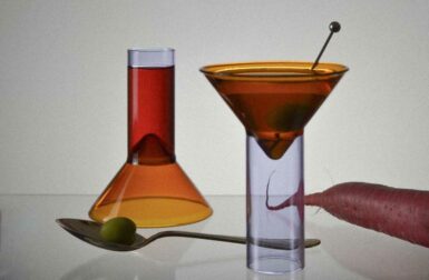 Brutalist-Inspired Glasses by TRAGA Pull Double Duty at the Bar